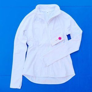 Yogalicious Women's Jacket Active Zip Up in White